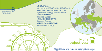 Renewat flyer, showing the main characteristics of the project